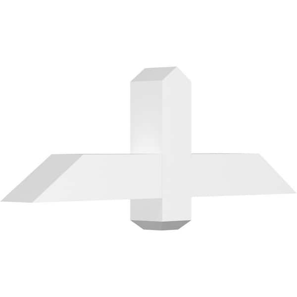 Ekena Millwork Eugene 36 in. W x 12 in. H x 4 in. D Signature Polyurethane Bracket