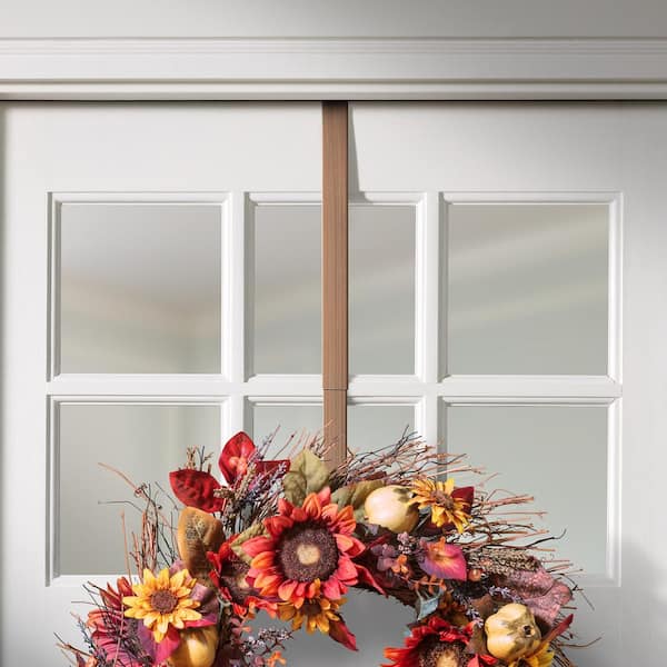 HighProfile Wreath Hanger Over the Door Hook Brushed Copper