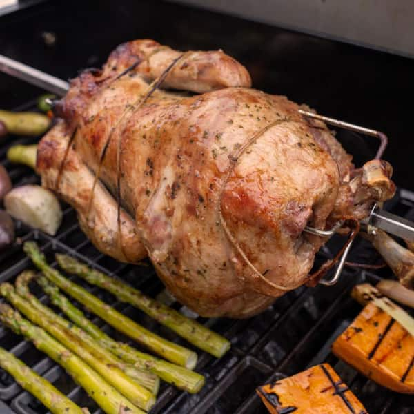 Turn Any Grill into a Rotisserie Grill with a Rotisserie Kit