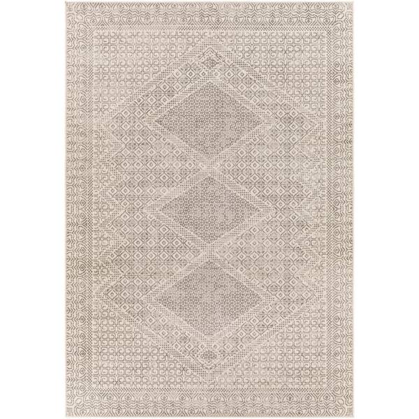 Livabliss Branden Taupe 5 ft. x 7 ft. Global Indoor Area Rug