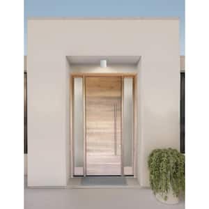Cylinder Collection 5" White Modern Outdoor Ceiling Light