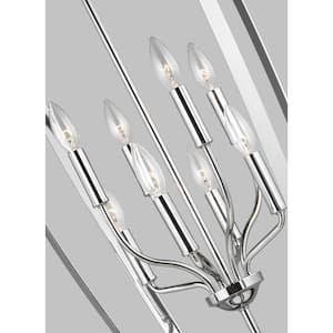 Romee 8-Light Chrome Transitional Pendant