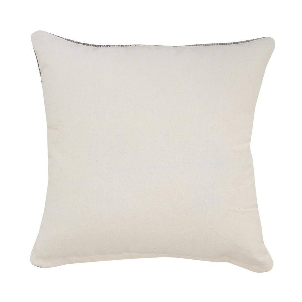 Modern Traditional Diamond Geometric 20" Square Throw Pillow - Gray