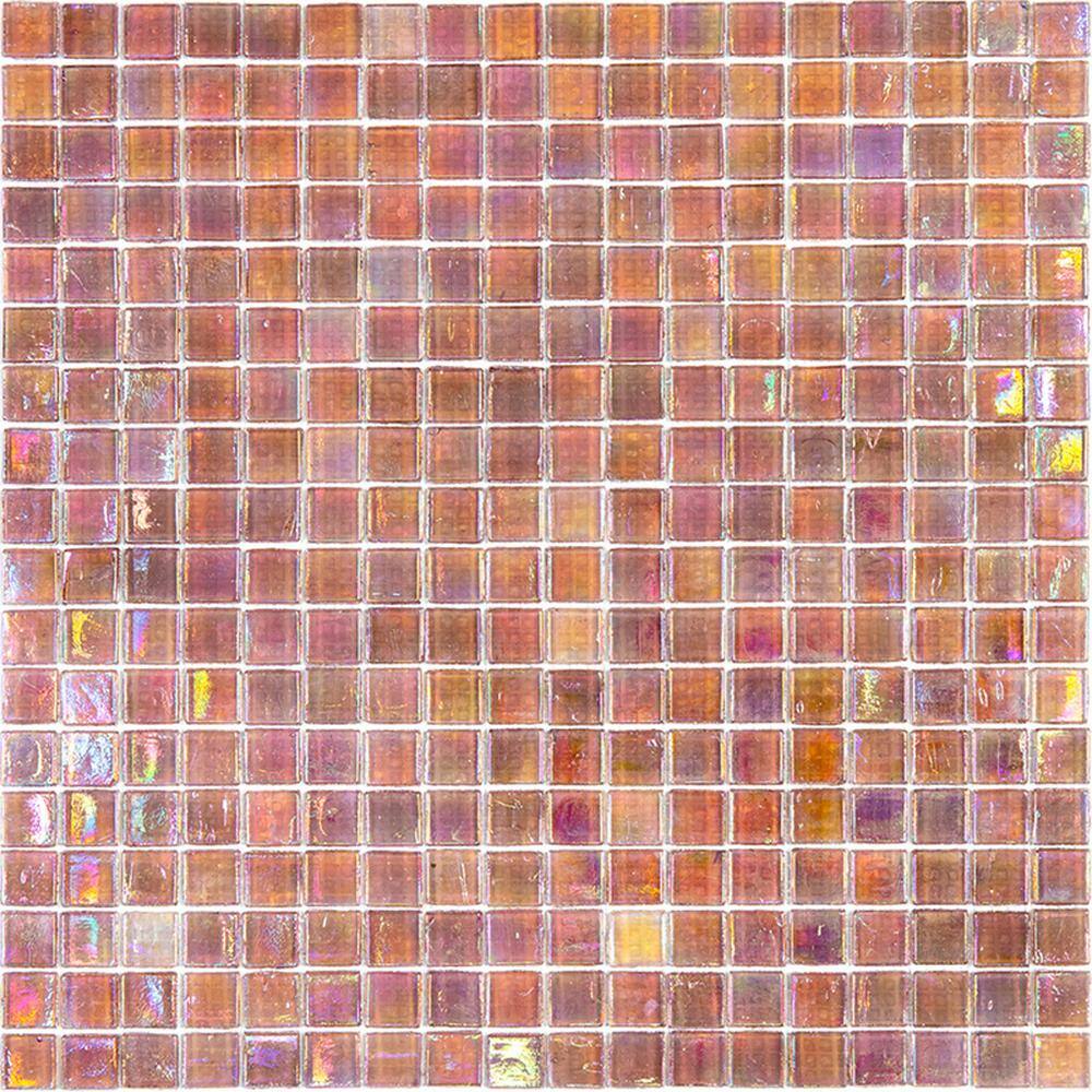 Apollo Tile Skosh 4 in. x 6 in. Glossy China Pink Glass Mosaic Uniform
