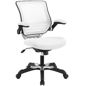Edge 26 in. Width Big and Tall White Mesh Ergonomic Chair with Wheels