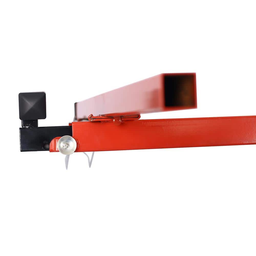 Red Steel Adjustable Drywall Panel Hoist Jack with Telescoping Arms