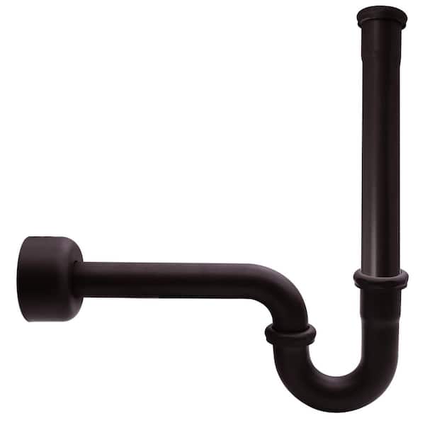 1-1/2 in. Brass Bathroom Sink P-Trap with 12 in. Slip Joint Extension Tube in Oil Rubbed Bronze