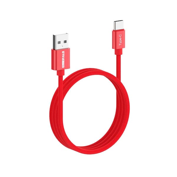 6 ft Braided Type C to Standard USB Charging Cable