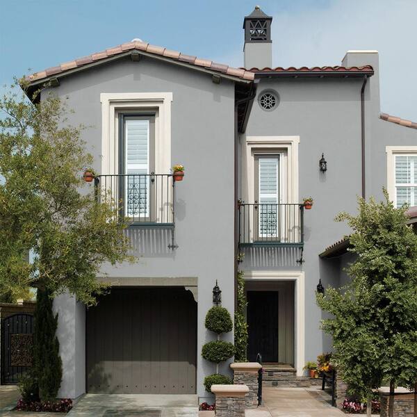 BEHR - 1 gal. #PPU26-17 Fast as the Wind Flat Masonry, Stucco and Brick Interior/Exterior Paint