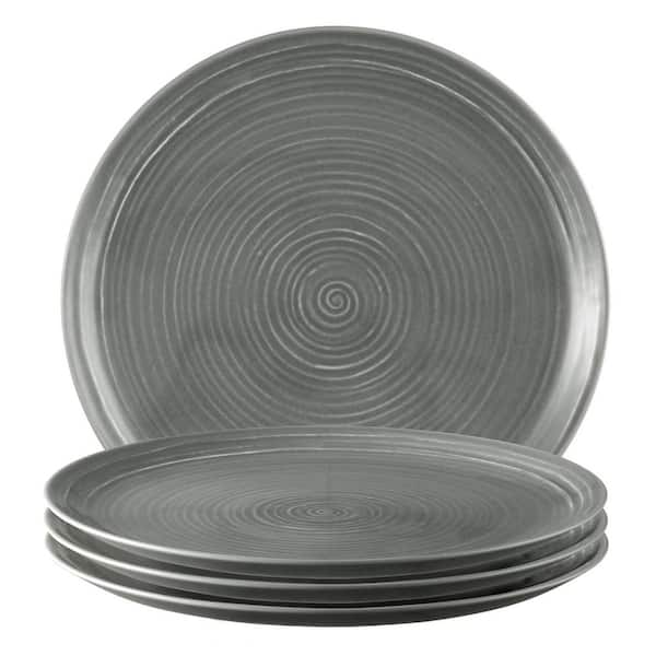 Seltmann Weiden Terra Plate 10.8 in., Grey, Set of 4