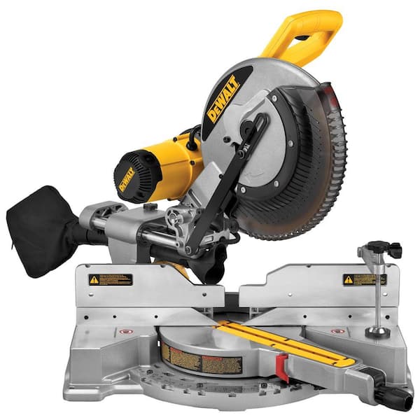 DEWALT - 15 Amp Corded 12 in. Dual Bevel Sliding Compound Miter Saw