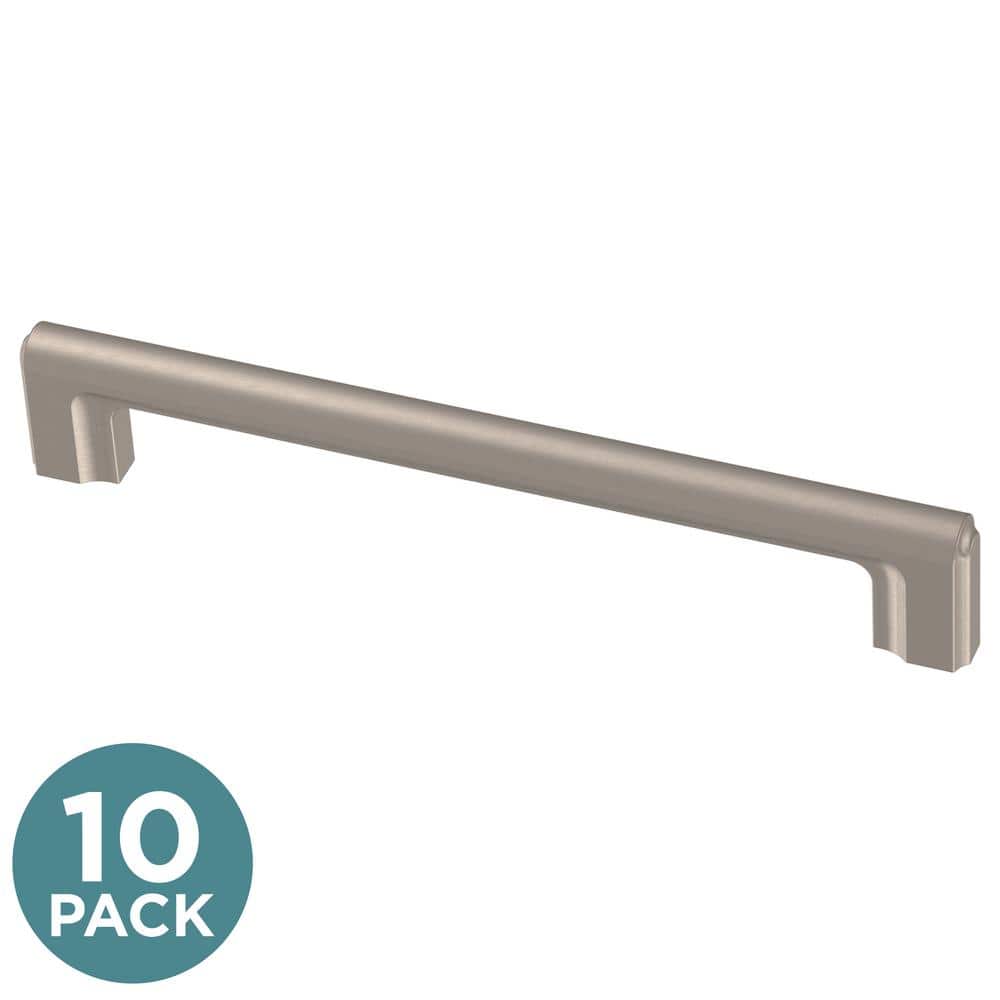 (10-Pack) Scalloped 6-5/16 in. (160 mm) Modern Satin Nickel Bar Cabinet Handle Drawer Pulls price history on PriceWatchPro