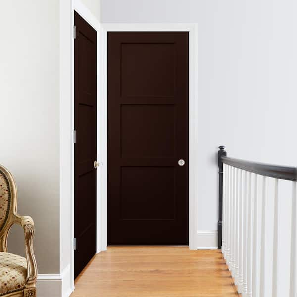 32 in. x 80 in. Birkdale Espresso Stain Smooth Hollow Core Molded Composite Interior Door Slab
