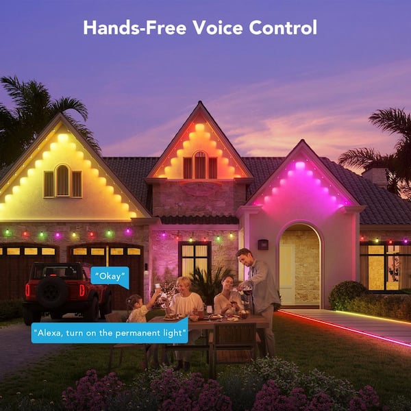 Govee Outdoor Light Show Box, Bluetooth Smart Group Control 10 Devices,  IP65 Waterproof, Battery Powered, USB Charged, Support Govee Outdoor and  Indoor Lights, Sync 22 Music Modes and 18 Scene Modes 