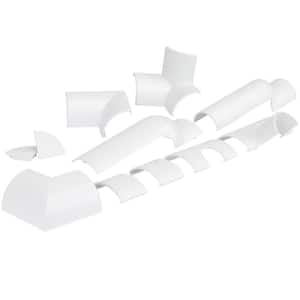 1/4 in. White Round Baseboard Accessory Pack