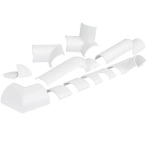 Baseboard Accessory Commercial Electric 1/4 in. White Round Baseboard Accessory Pack A600W ...