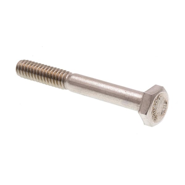 Prime-Line 1/4 in.-20 x in. Grade 304 Stainless Steel Hex Bolt (25-Pack)  9058460 The Home Depot