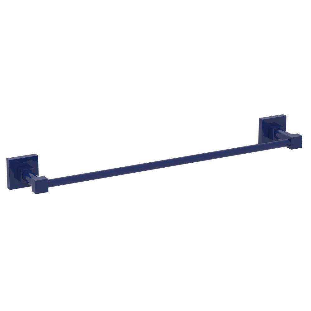 Mediterranean Blue Solid Brass 20'' Wall Mounted Towel Bar