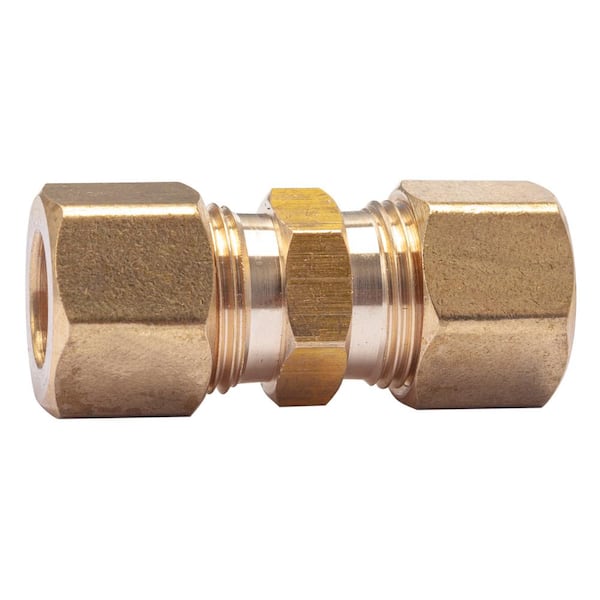 LTWFITTING 3/8 in. O.D. Brass Compression Coupling Fitting (30-Pack)