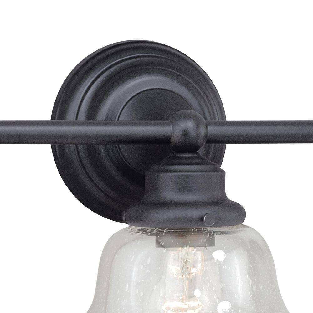 Huntley 3-Light Bronze Schoolhouse Vanity Fixture