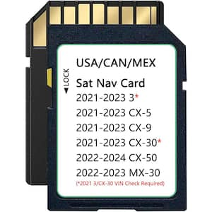 Navigation SD Card Compatible with 2021-2023 3 / CX-5 / CX-9 / CX-30, 2022-2024 CX-50, 2022-2023 MX-30, USA/CAN/MEX Maps