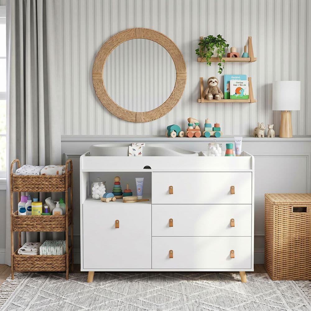 nursery dresser modern Solid Maple 6-Drawer Dresser
