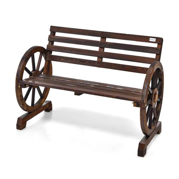 timber bench seat rustic