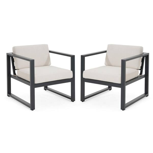 CHRISTOPHER KNIGHT HOME Modern Patio Black Aluminum Outdoor