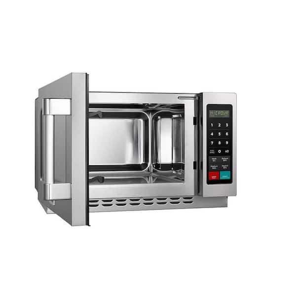 Cooler Depot 1.2 cu. ft. 1000 Watt Commercial Counter Top Microwave Oven in Stainless Steel