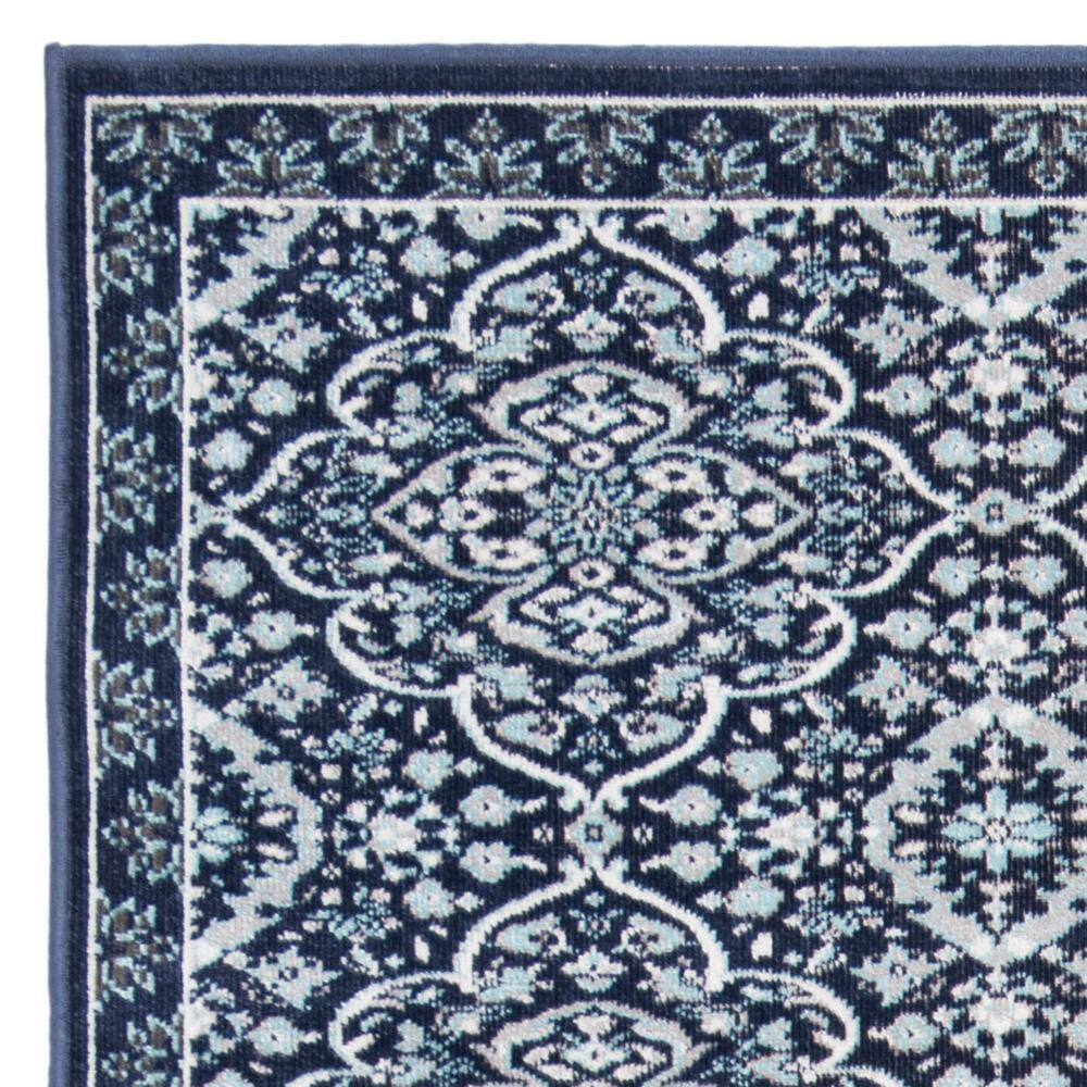 Ivory Medallion 4' x 6' Easy-Care Synthetic Area Rug
