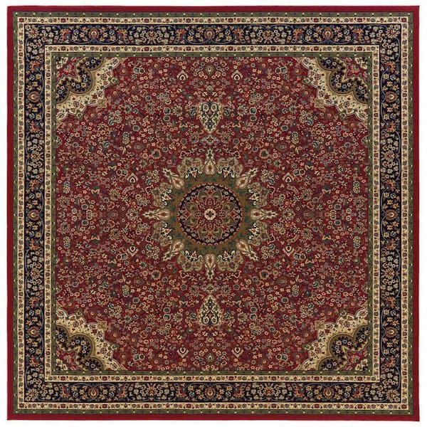 10 ft. x 13 ft. Ivory, Yellow, Orange Oriental Washable Area Rug