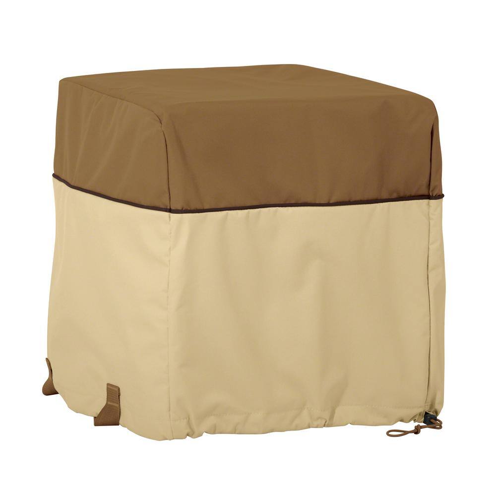 Medium Tan and Brown Water-Resistant Table Top Grill Cover