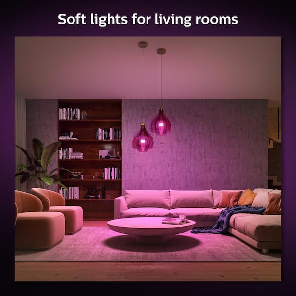 Philips Hue 75-Watt Equivalent A19 Smart LED Color Changing Light