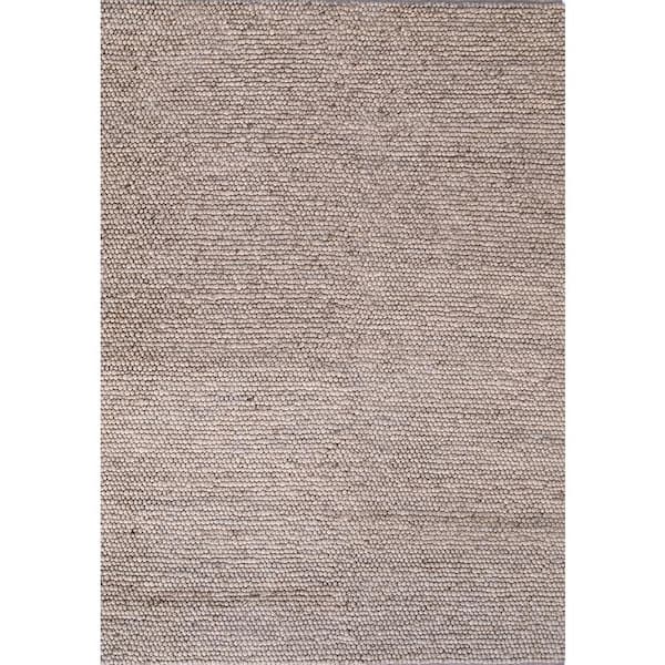Cordelia Ivory/Beige 8 ft. x 11 ft. Ombre Cottage Hand Knotted Wool Area Rug