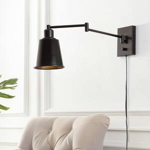 Cary 5.75 in. 1-Light Oil Rubbed Bronze Iron Contemporary Swing Arm Wall Light