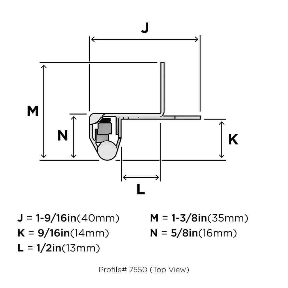 Golden Champagne 1/2 Inch Overlay Self-Closing Cabinet Hinge