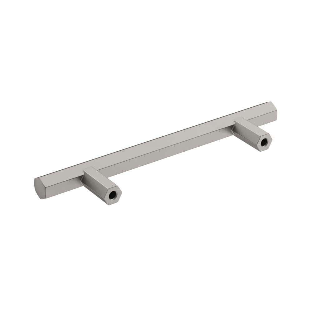 Satin Nickel Brushed Modern Cabinet Bar Pull with Mounting Hardware