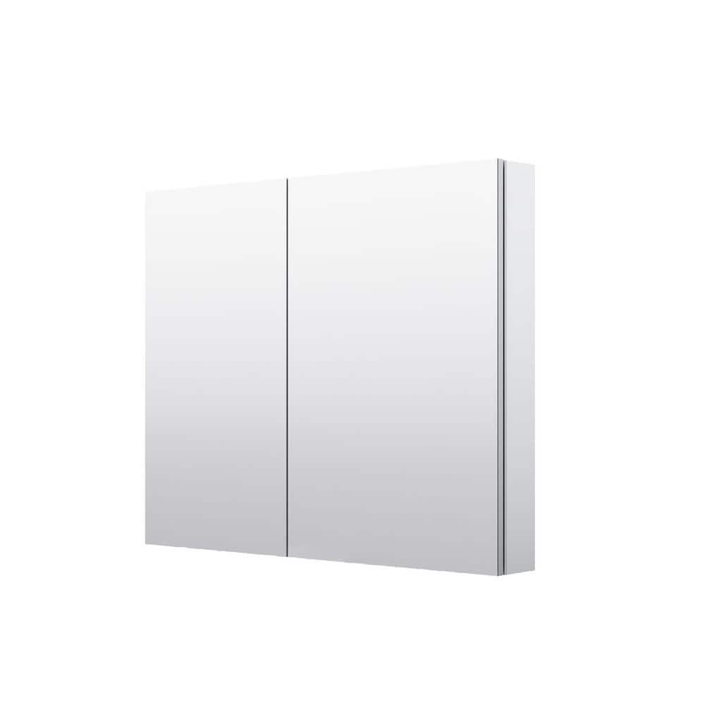 WELLFOR Combo 36 in. W x 30 in. H Rectangular Recess/Surface Mount