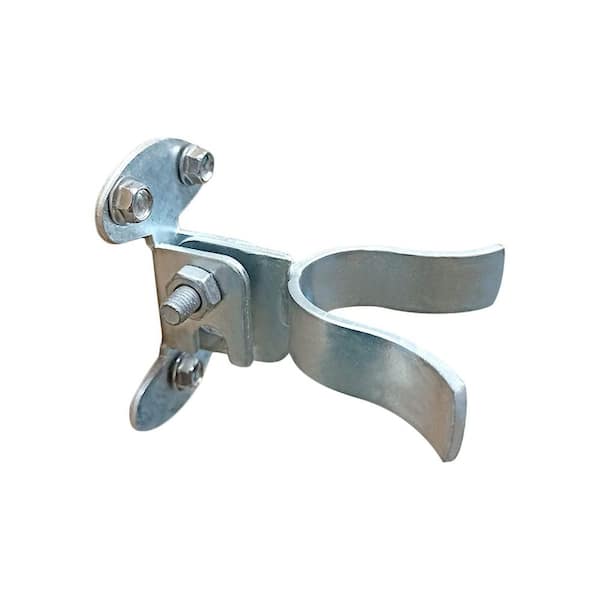 1-3/8 Inch Galvanized Steel Fork Gate Latch Wall Mount Chain Link Fence Lock with Nuts Bolts for Wood Post