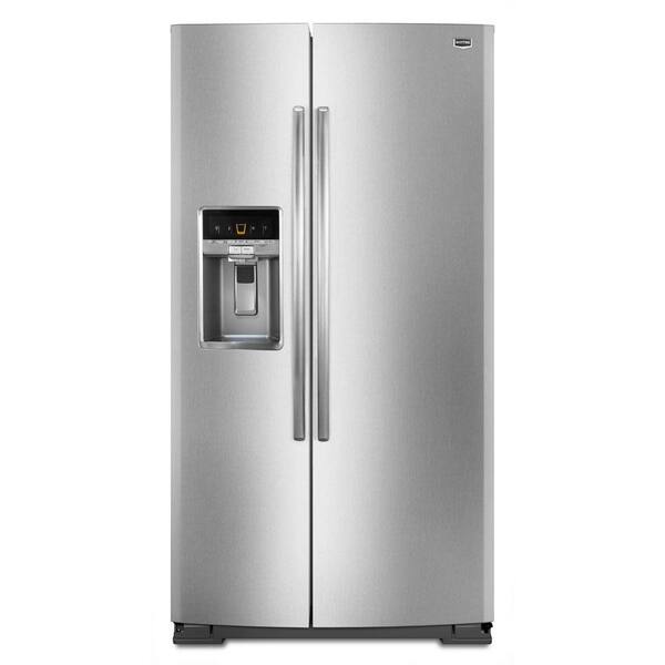 Maytag 26.5 cu. ft. Side by Side Refrigerator in Monochromatic Stainless Steel