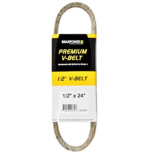 Premium Belt Reinforced with Kevlar Fiber Cords, 1/2 in. X 24 in.