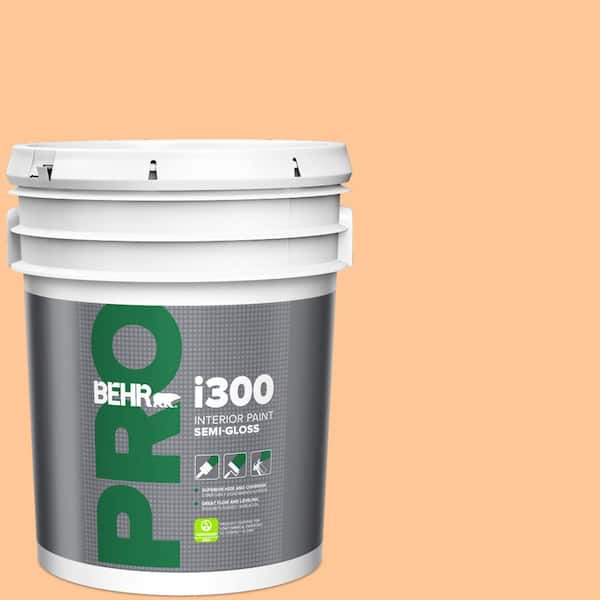 BEHR PRO 5 gal. #P230-4 Citrus Punch Semi-Gloss Interior Paint