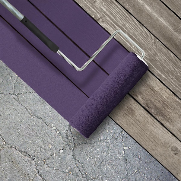1 gal. #P570-7 Proper Purple Low-Lustre Enamel Interior/Exterior Porch and Patio Floor Paint