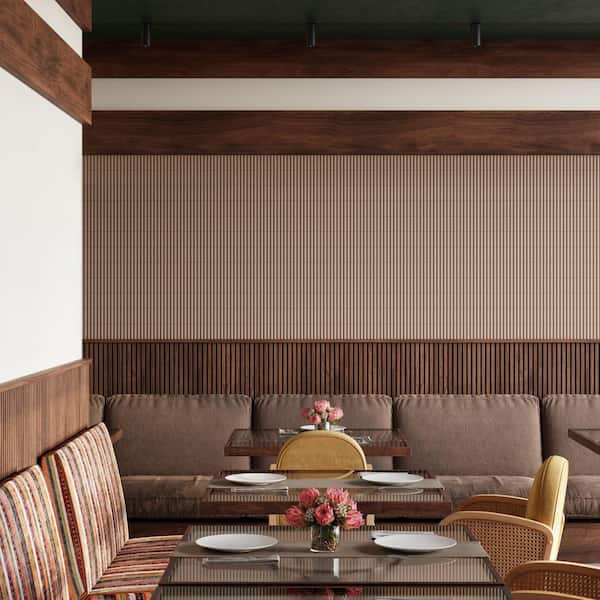 Sway Ribbed Taupe 3.93 in. x 11.81 in. Matte 3D Ceramic Wall Tile (5.81 sq. ft./ Case)