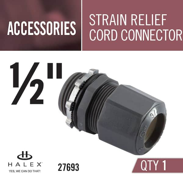 T&B® Ranger® 2575 Strain Relief Straight Liquidtight Cord Connector, 2 in  Trade, Cable Openings: 1-5/8 to 1-7/8 in, Die Cast Zinc, Zinc Plated
