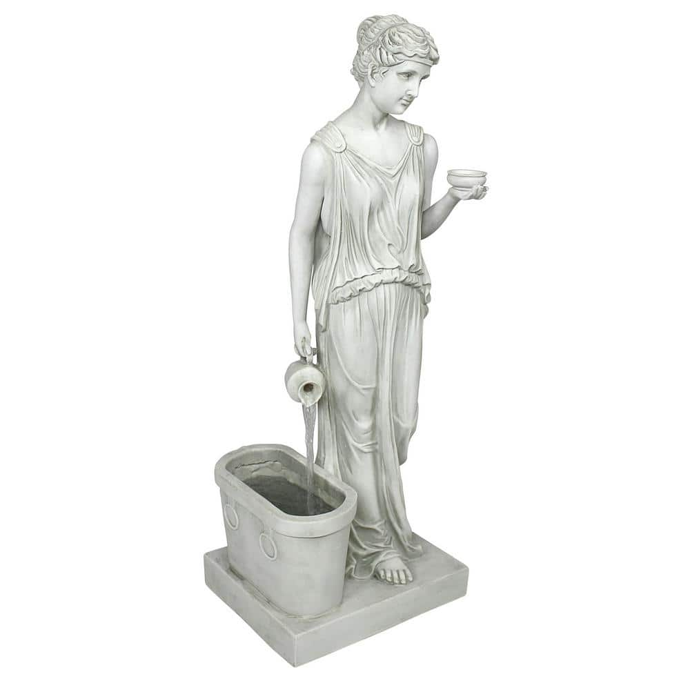 Design Toscano Hebe, Goddess of Youth Stone Bonded Resin Garden Fountain  KY2079 - The Home Depot