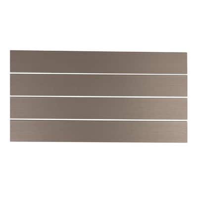 Gray Privacy Screen System Infill Boards (4-Pack)