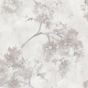 Weeping Cherry Tree Blossom Beige Peel and Stick Wallpaper (Covers 28.29 sq. ft.)
