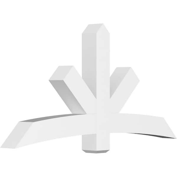 Ekena Millwork Alberta 72 in. W x 36 in. H x 6 in. D Signature Polyurethane Bracket