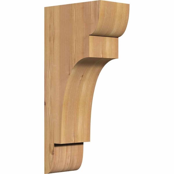 Ekena Millwork 5-1/2 in. x 10 in. x 22 in. Western Red Cedar New Brighton Smooth Corbel